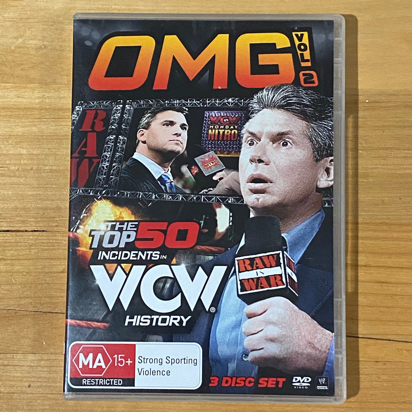 Wresting DVDs WWF WCW Bundle of 10 Mixed Titles Hours of Classic Brawls!