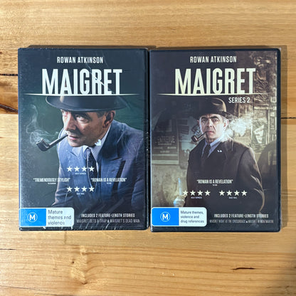 Maigret Series 1 and 2 DVD Rowan Atkinson Drama PAL 4 New Sealed