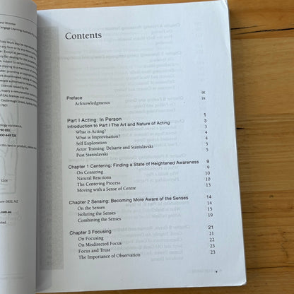 Acting in Person and in Style in Australia Paperback 2011 GD