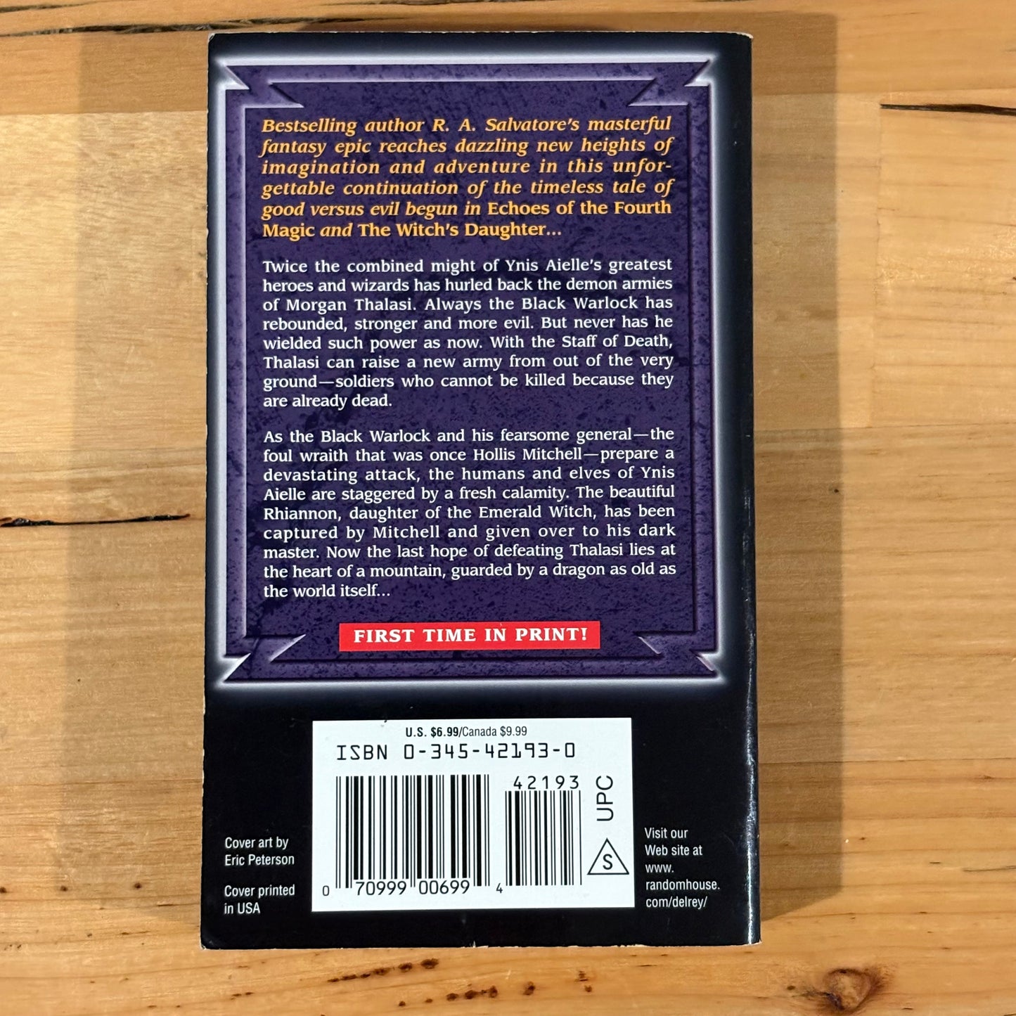 Bastion Of Darkness R.A. Salvatore Fantasy Paperback 2000 GD