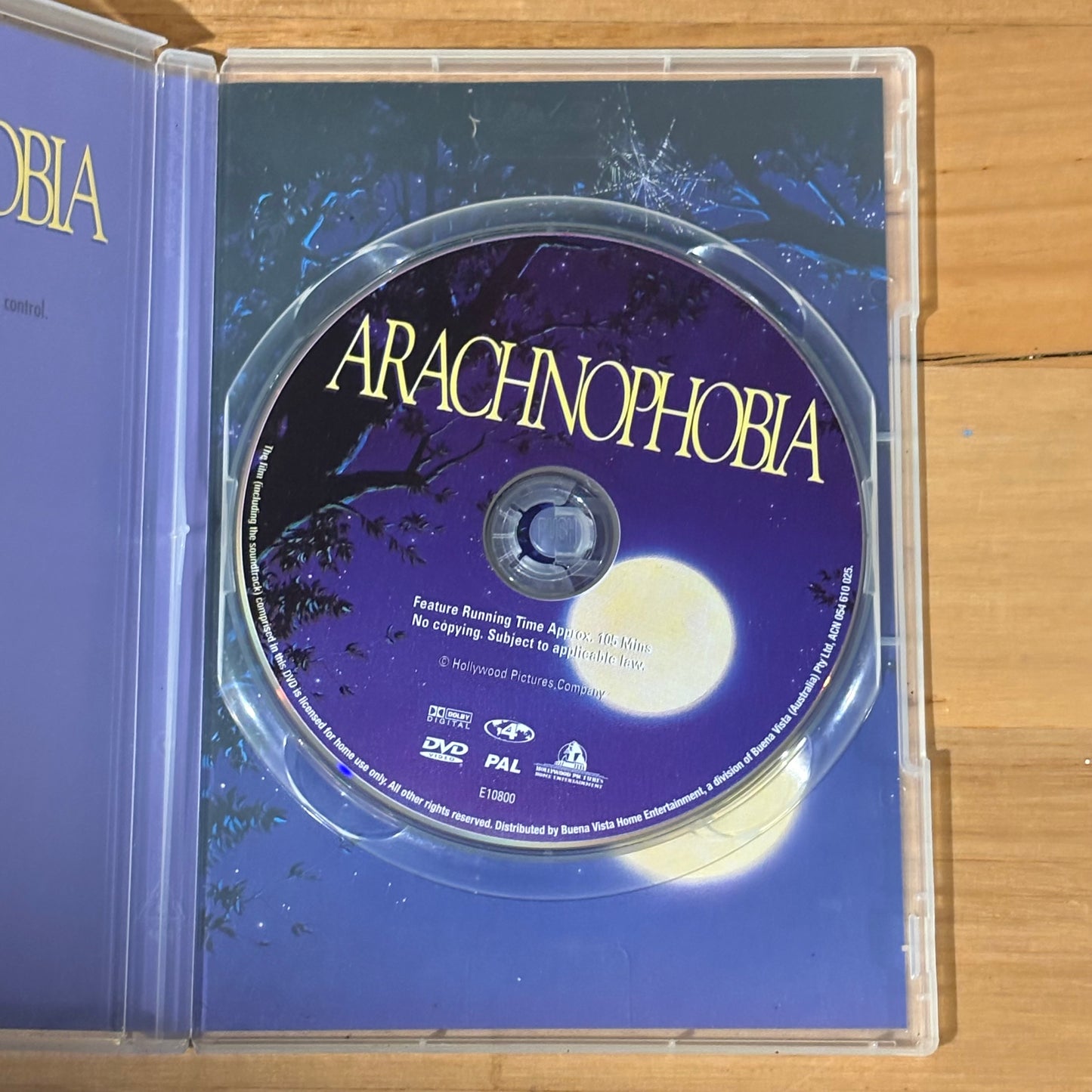 Arachnophobia DVD Cult Horror Movie Jeff Daniels PAL 4 VGC