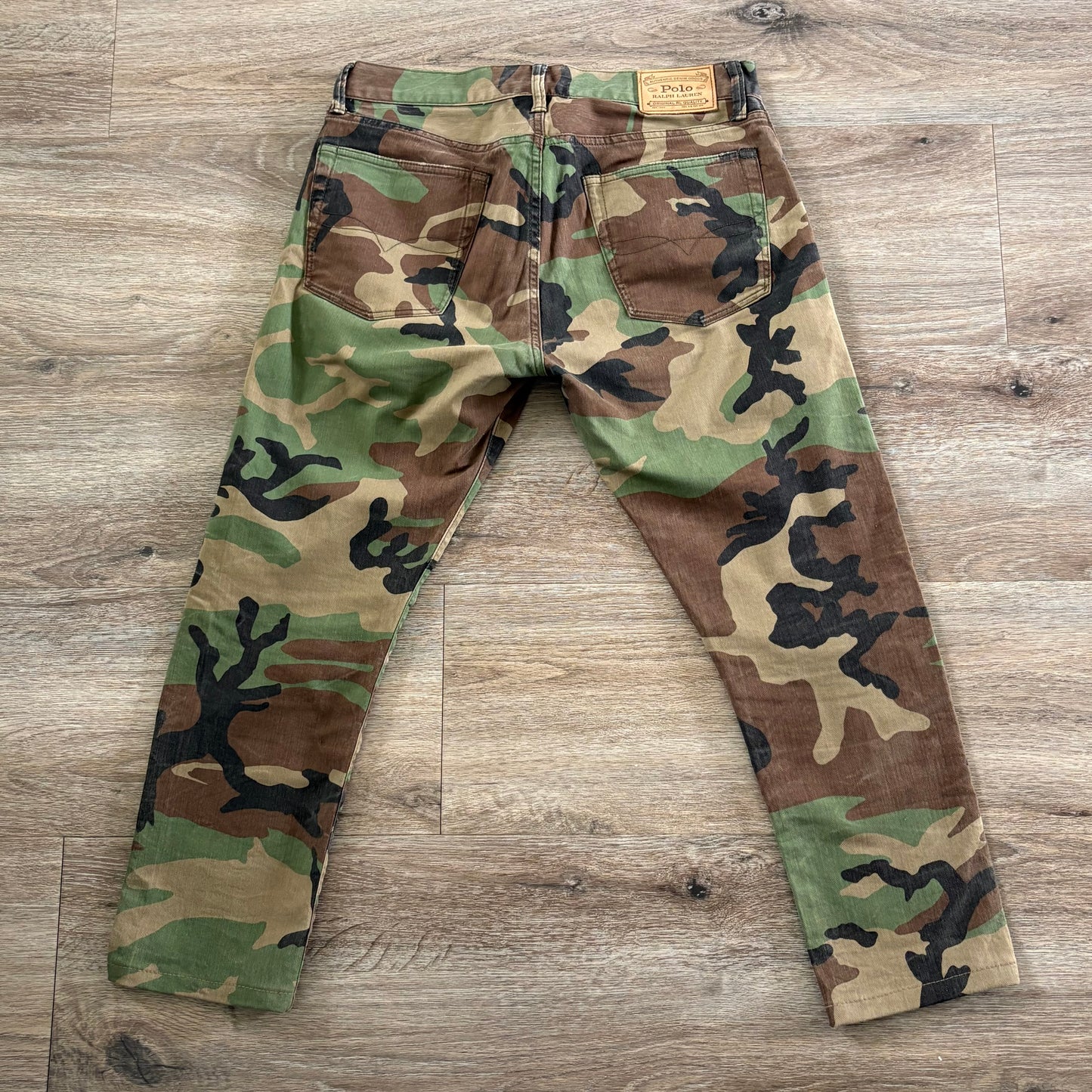 Polo Ralph Lauren Cargo Pants Camoflauge Pattern Mens Sz 82A Button Fly