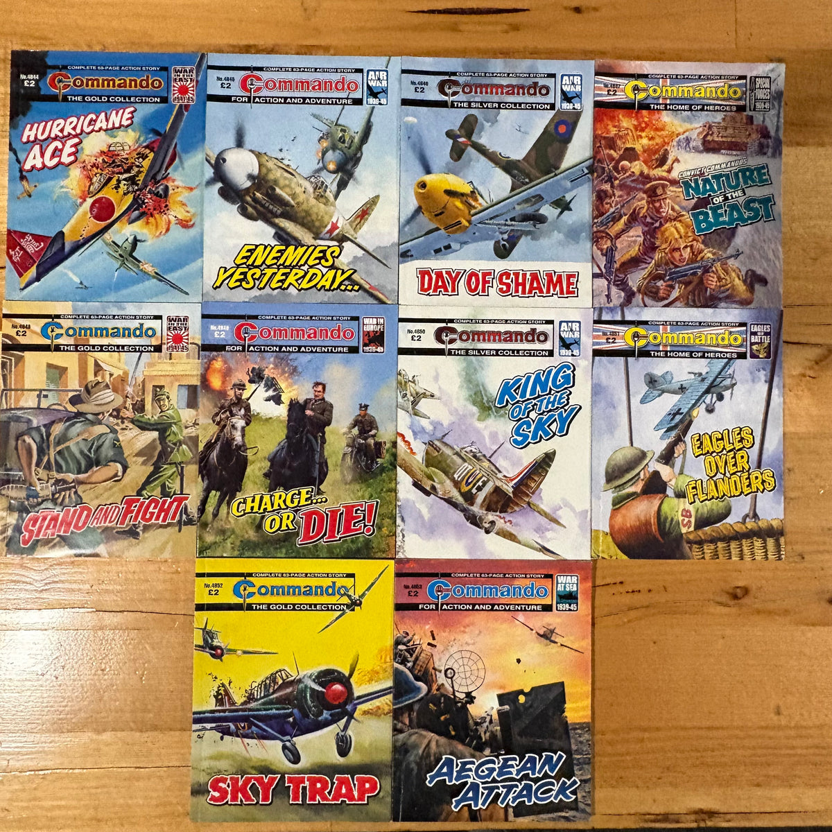 Commando War Comics x 10 Bundle Printed 2015 DC Thomson 076
