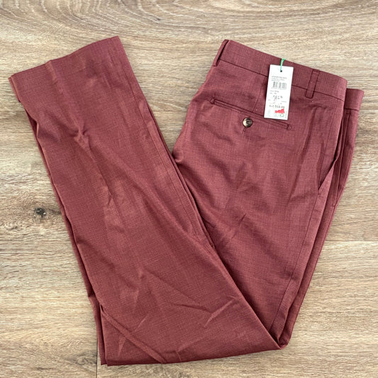 Axl & Co Men’s Wine Dress Pants SZ 36-inch Waist Zip Fly New With Tags