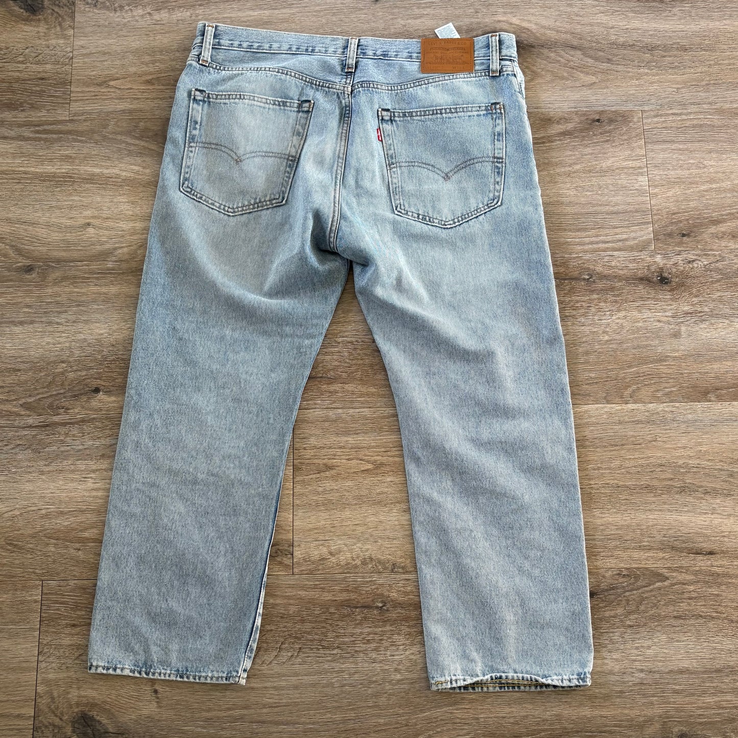 Levis 512 Jeans Straight Leg Size 36L Men's Blue Denim