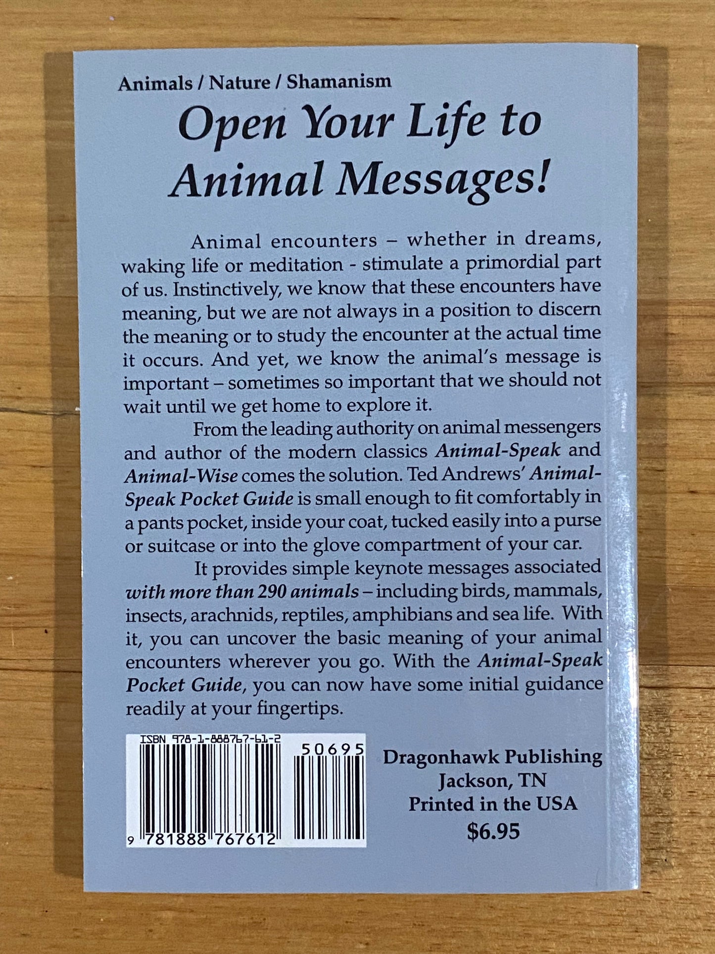 Animal-Speak & Animal-Speak Pocket Guide by Ted Andrews Paperback GD