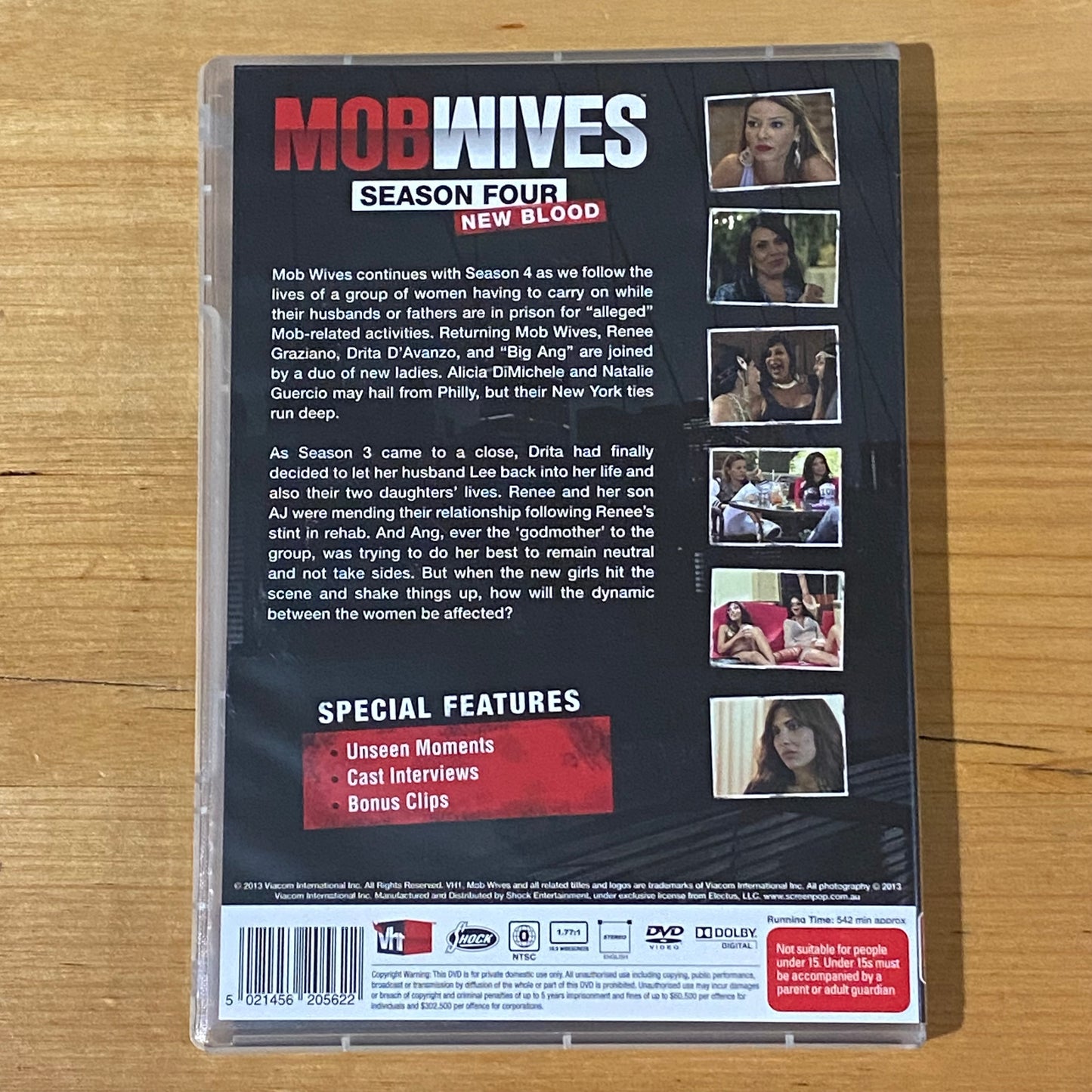 Mob Wives Seasons 1-4 & Big Ang Season 1 Box-Set DVD NTSC 0 VGC