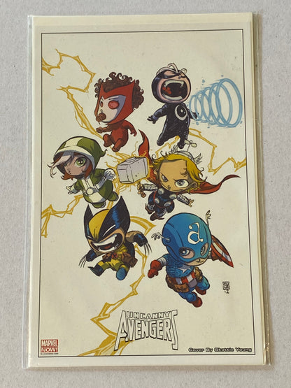 Uncanny Avengers (2012) #1 Skottie Young Lithograph Marvel Now