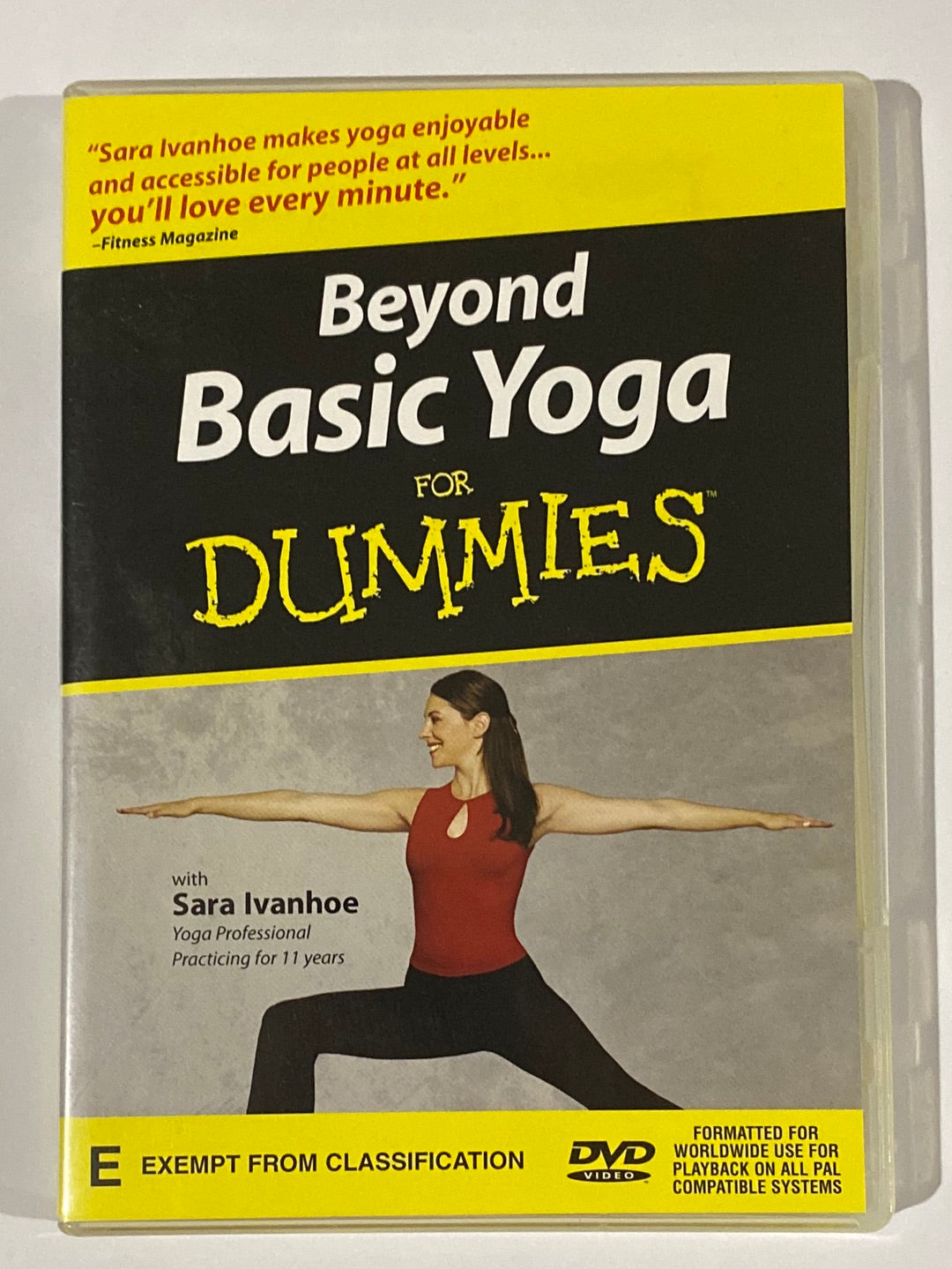 Basic Yoga Workout For Dummies with Sarah Ivanhoe DVD 2 Pack VGC