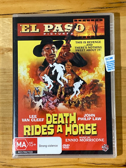 Death Rides A Horse Western DVD Lee Van Cleef El Paso Pictures PAL 4 New Sealed