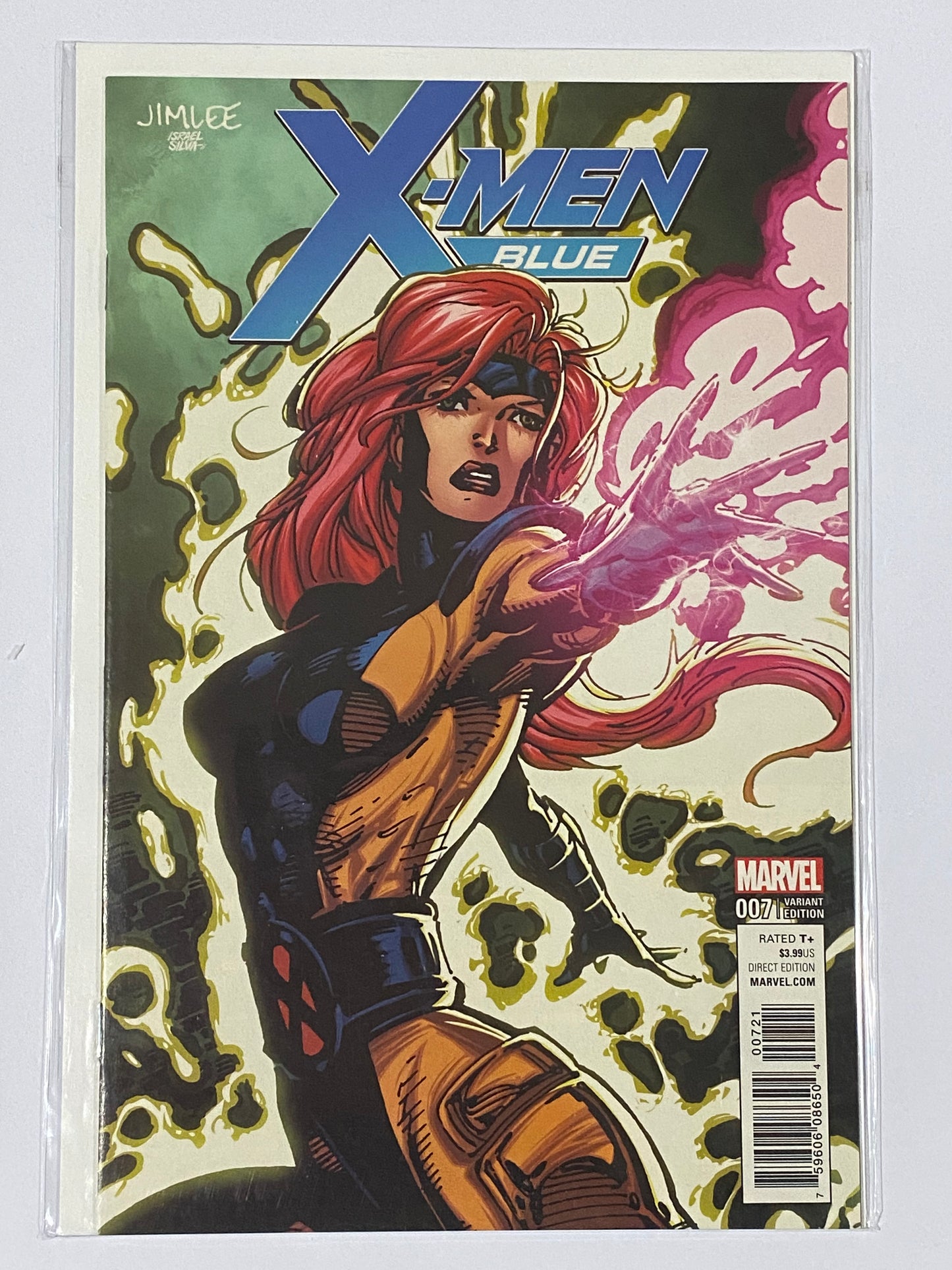 X-MEN BLUE (2017) #7 JIM LEE TRADING CARD VARIANT