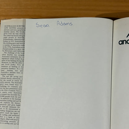 Australian Surfing and Surf Life Saving Hardcover Jack Wilson 1979 GD