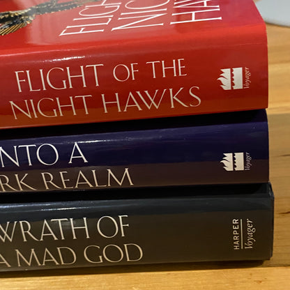 The Darkwar Saga by Raymond E. Feist Hardcover Complete Set GD