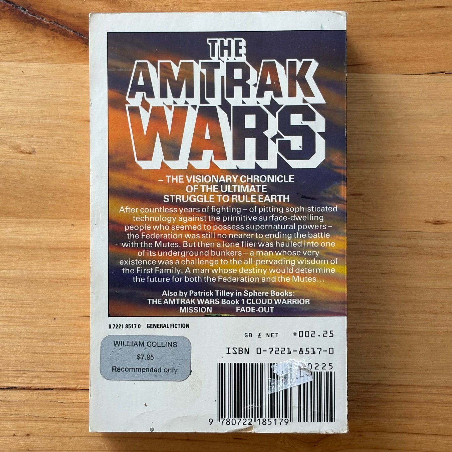 Amtrak Wars by Patrick Tilley Paperback Complete Set 1980s VTG GD