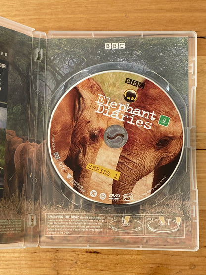 Elephant Diaries Series 1 DVD BBC Nature Documentary PAL 4 VGC