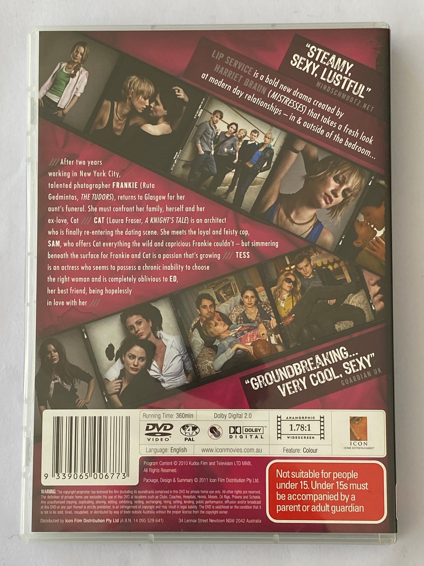 Lip Service Season 1 DVD 2-Disc Set Drama PAL 4 VGC