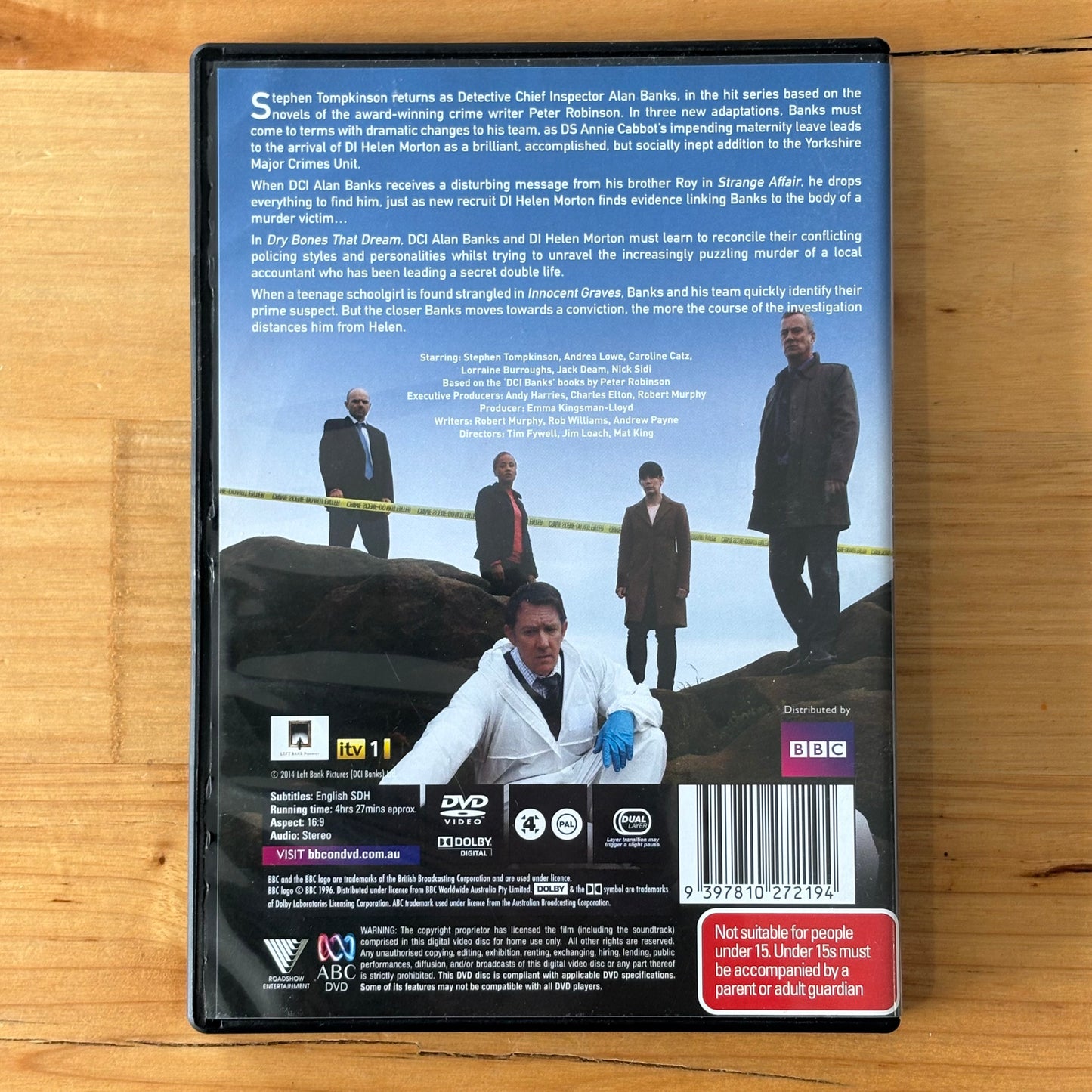 DCI Banks Series 1-5 Complete DVD British Detective Drama 2-Disc PAL 4 VGC