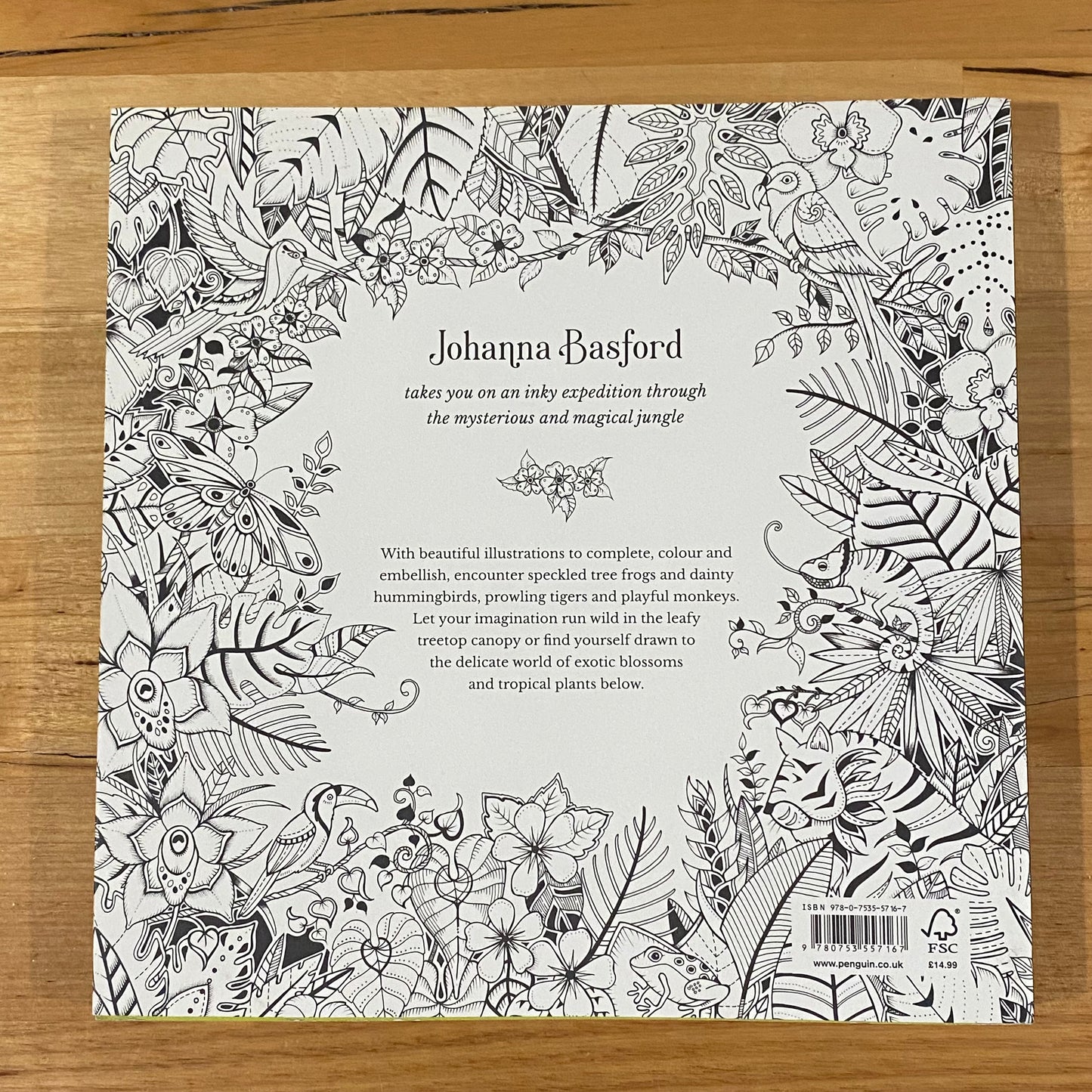 Johanna Basford Colouring Books x 2 Magical Jungle Joanna's Christmas Paperback GD