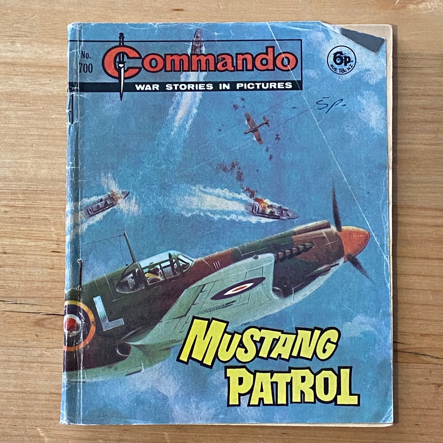 Commando War Comic #700 Mustang Patrol 1972