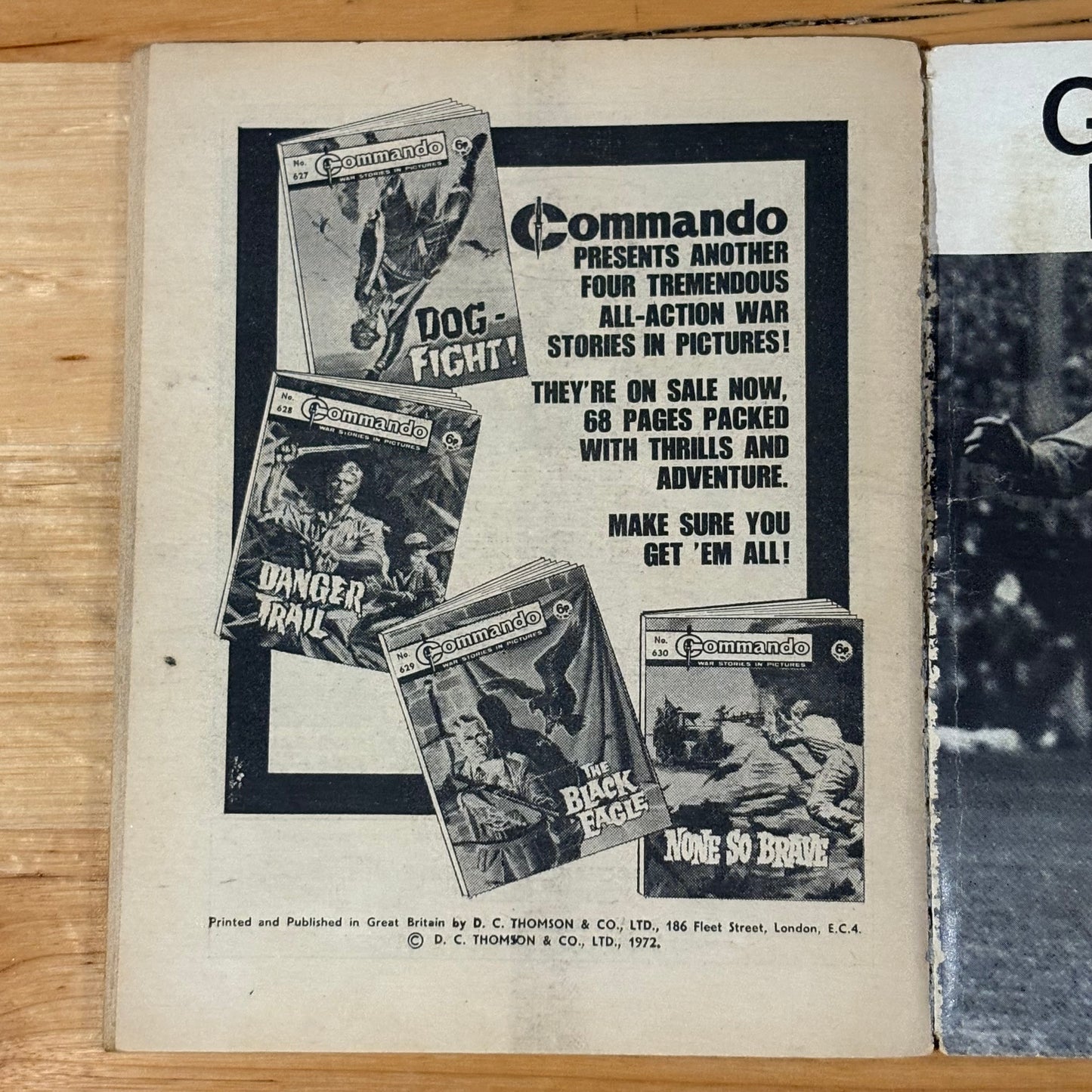 Commando War Comic #630 None So Brave 1972