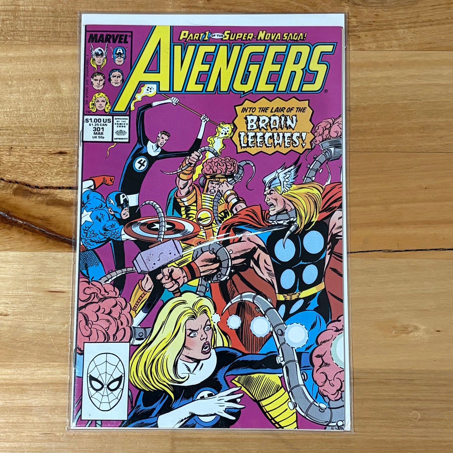 The Avengers #301-303 Complete Super Nova Saga 1989 VF