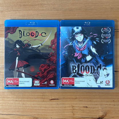 Blood-C Series Collection Limited Edition & Blood The Last Dark Anime Blu-ray Region B VGC
