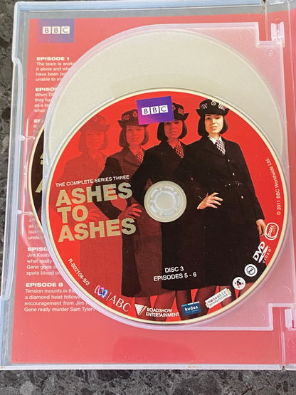 Ashes to Ashes Series 3 DVD BBC Drama 4-Disc PAL 4 VGC