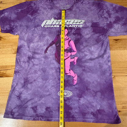 Phases Chase Atlantic T-Shirt Purple Tie Die Print Cotton Size L