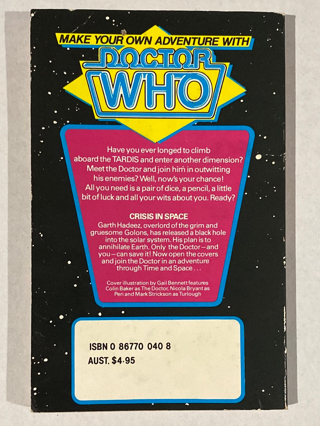 Make Your Own Adventure With Doctor Who 2-Book Bundle Australian Edition VGC