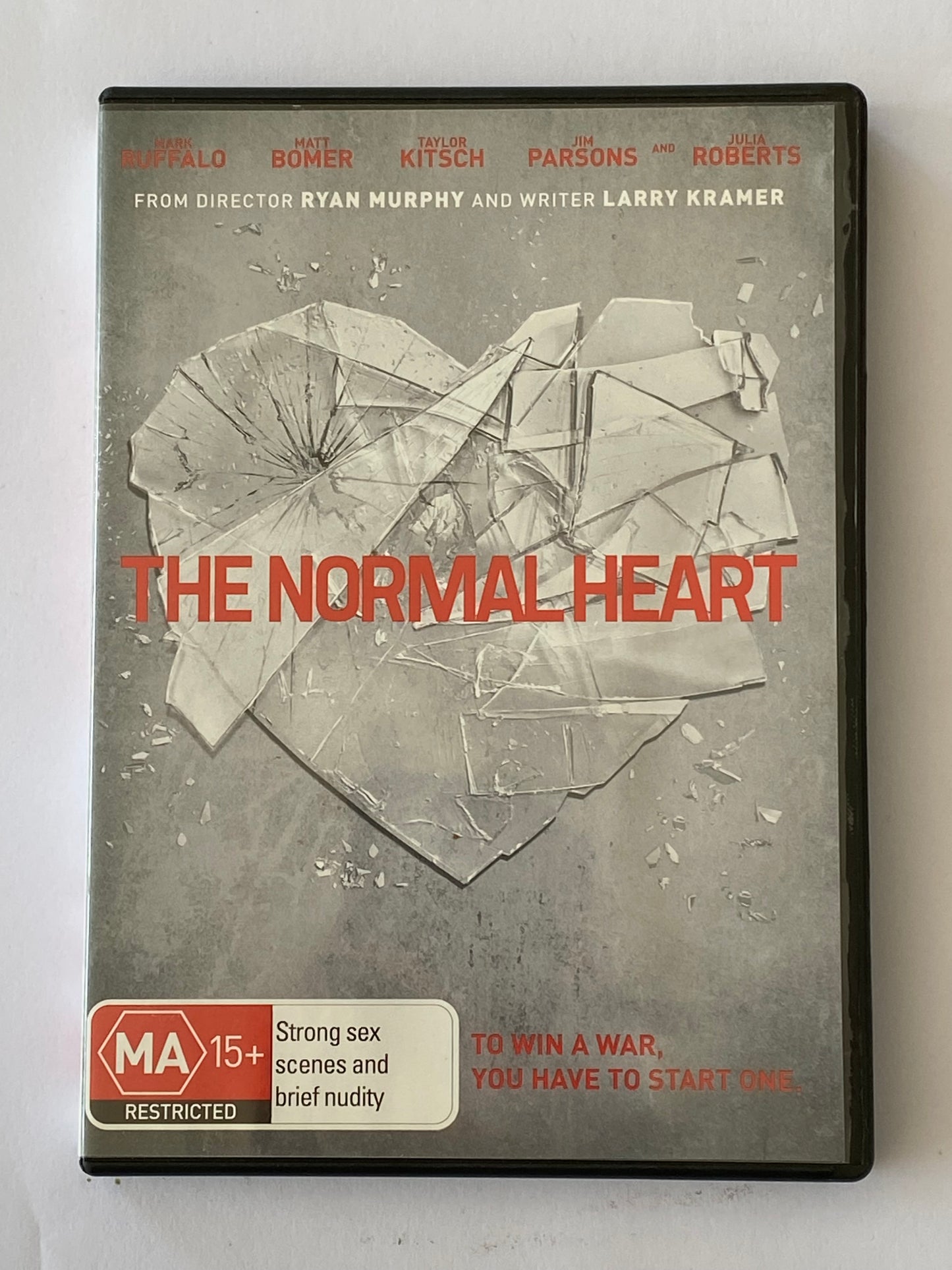 The Normal Heart DVD Jim Parsons Julia Roberts PAL 4 VGC