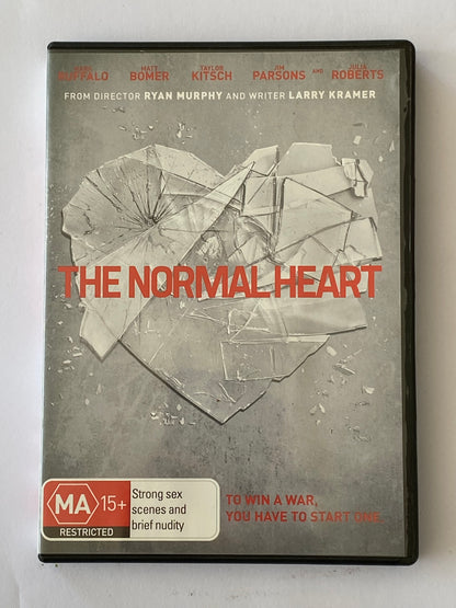 The Normal Heart DVD Jim Parsons Julia Roberts PAL 4 VGC