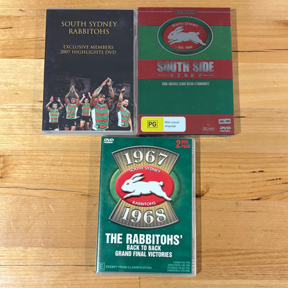 South Sydney Rabbitohs 3 DVD South Side Story Collectors Edition 2 are Sealed