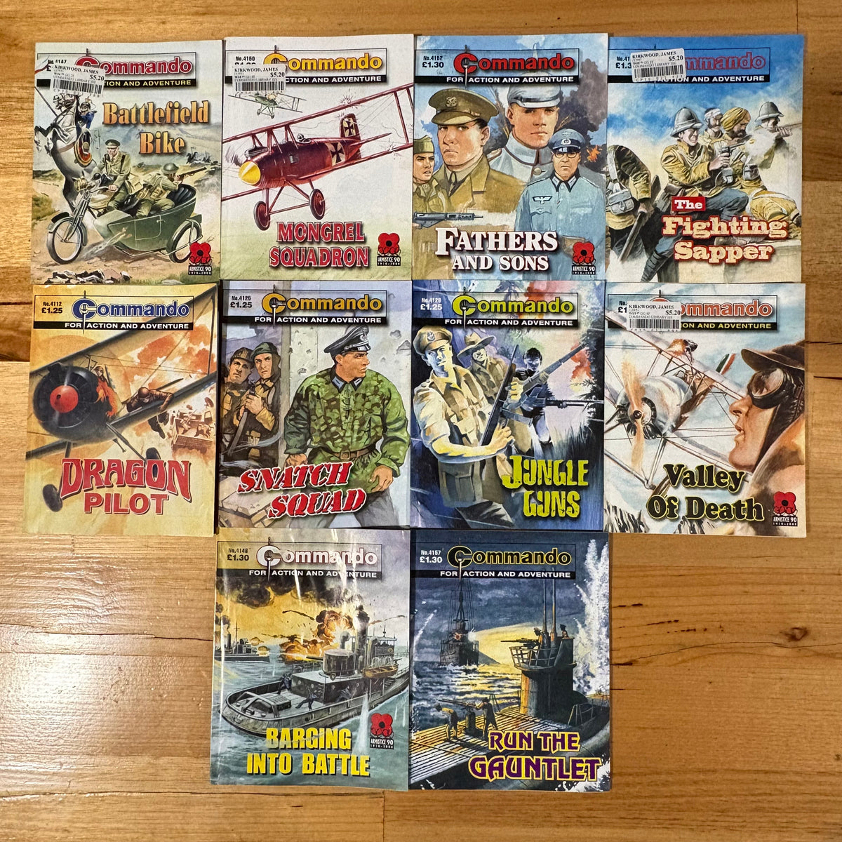 Commando War Comics x 10 Bundle Printed 2008 DC Thomson 141