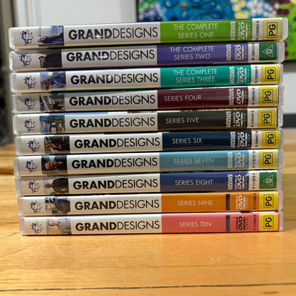Grand Designs Series 1-10 DVD Kevin McCloud Design PAL 4 VGC