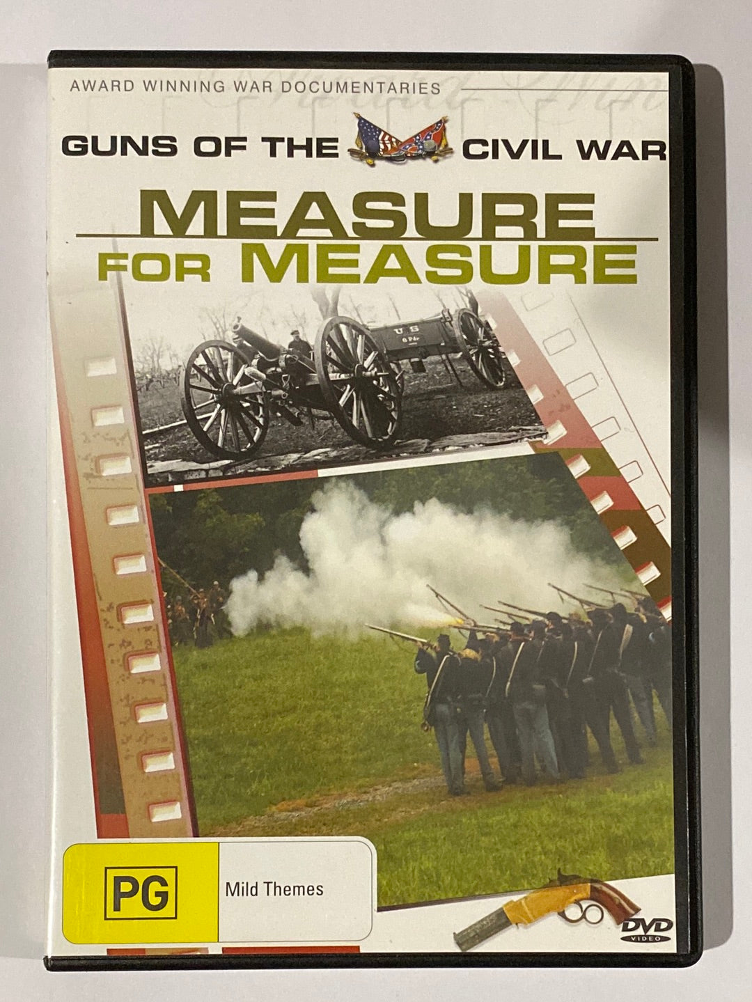 Guns of the Civil War Measure For Measure DVD PAL 4 VGC