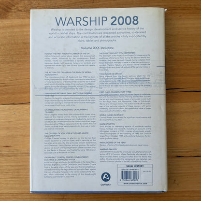 Warship 2008 and 2009 2 Book Bundle Conway Hardcover Maritime History GD