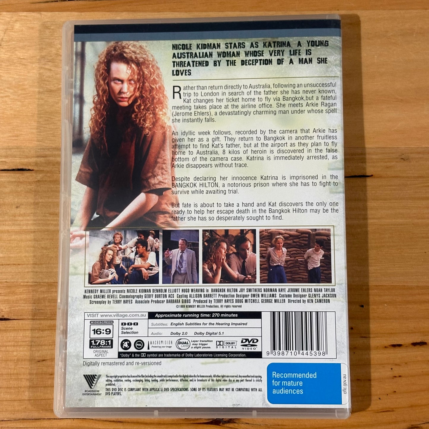 Bangkok Hilton DVD Nicole Kidman Hugo Weaving 2-Disc PAL 4 VGC