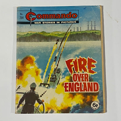 Commando War Comic #784 Fire Over England 1973