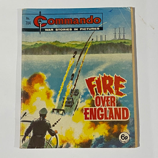 Commando War Comic #784 Fire Over England 1973