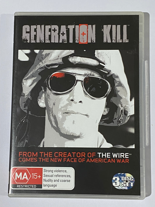 Generation Kill DVD 3-Disc Set PAL 4 VGC