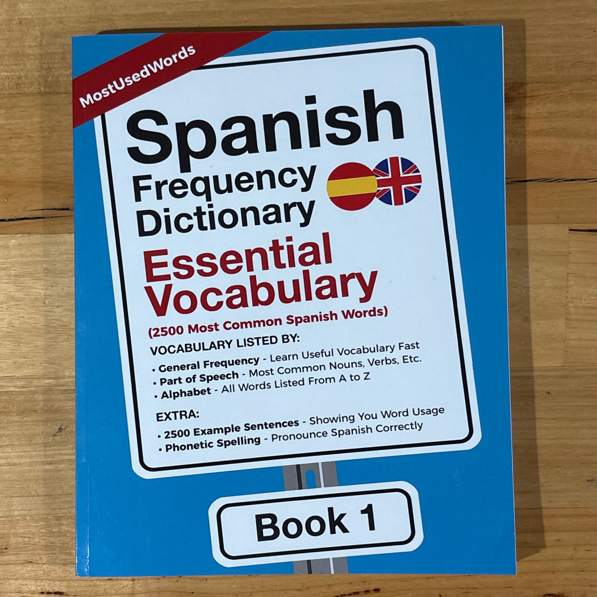 Spanish Frequency Dictionary all 4 books MostUsedWords Paperbacks VGC