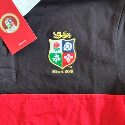 British and Irish Lions Polo Shirt Size Medium Long Sleeve NWT