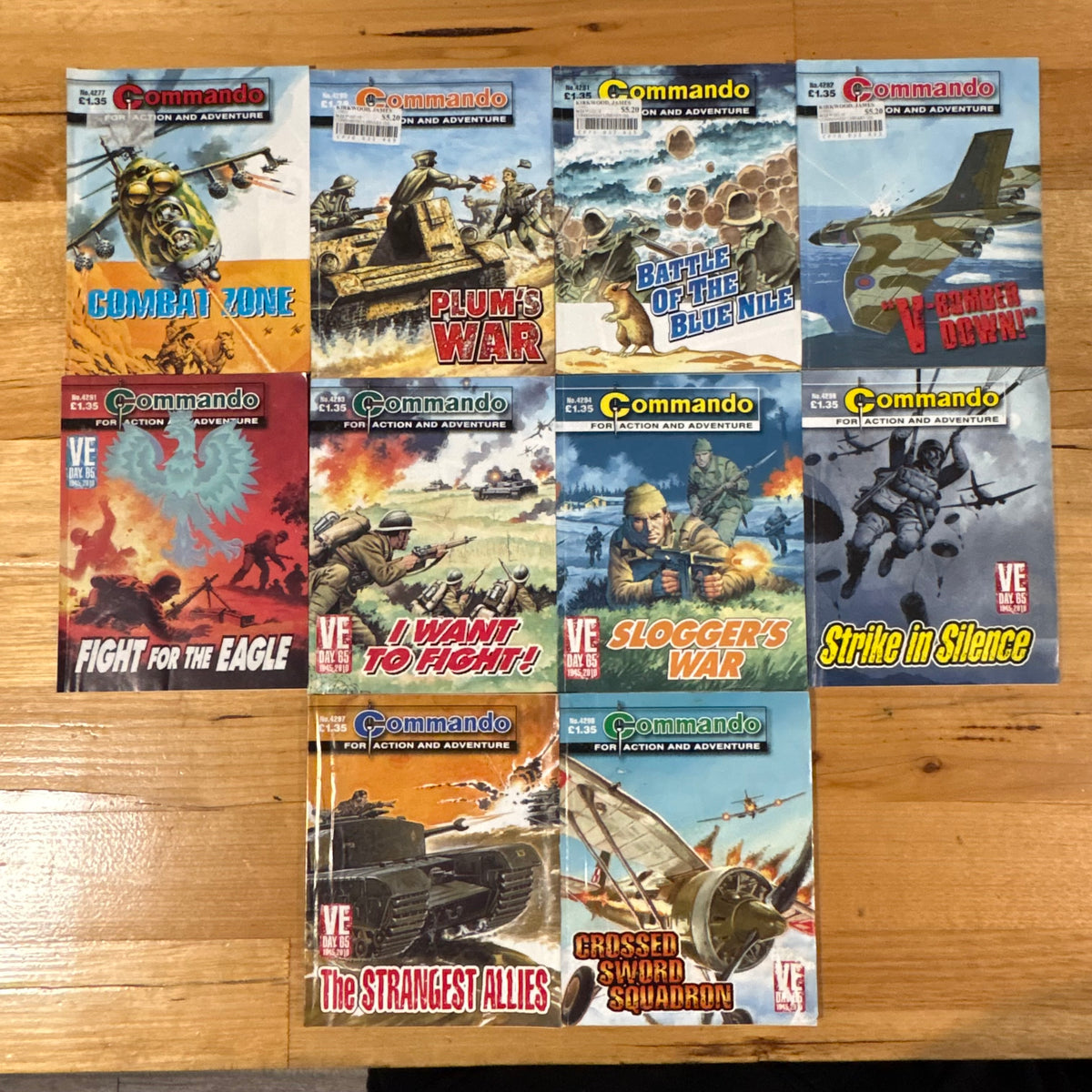 Commando War Comic Bundle x 10 Bundle Printed 2010 DC Thomson 287