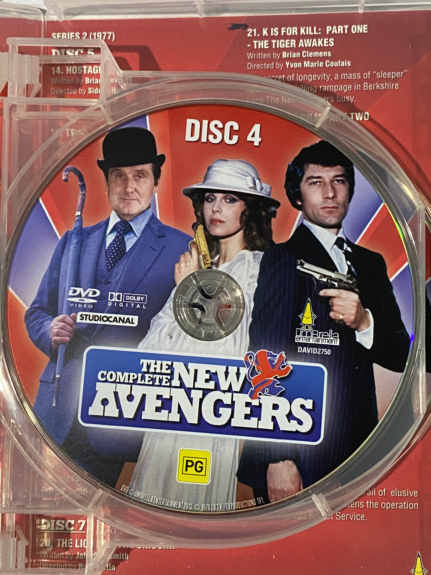 The Complete New Avengers DVD Classic British TV 8-Disc Set PAL 4 VGC