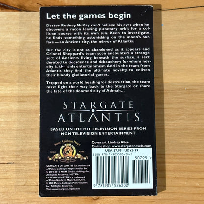 Stargate Atlantis Brimstone Wilson & Macomber Paperback Sci-Fi 2010 GD