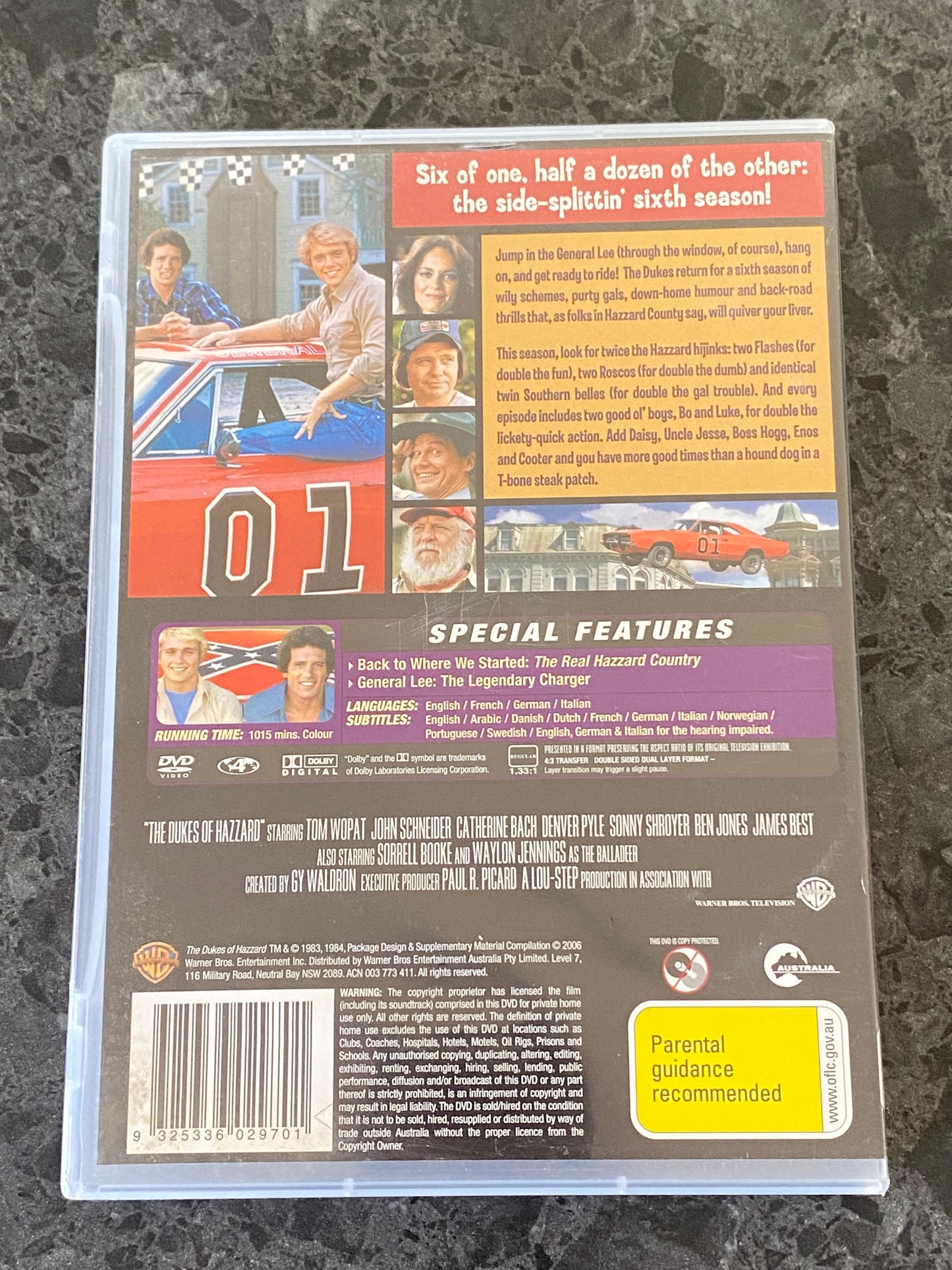 The Dukes Of Hazzard Season 6 DVD 4-Disc PAL 4 VGC