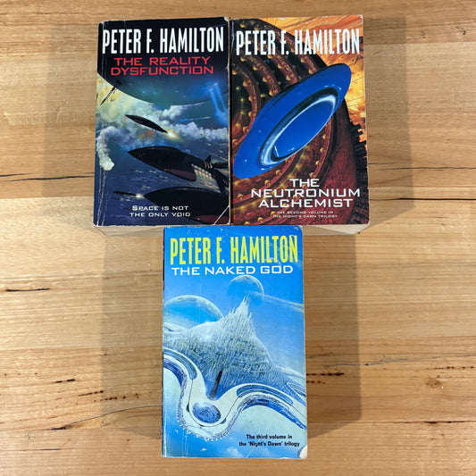 The Night's Dawn Trilogy by Peter F. Hamilton Science Fiction Paperbacks Vintage