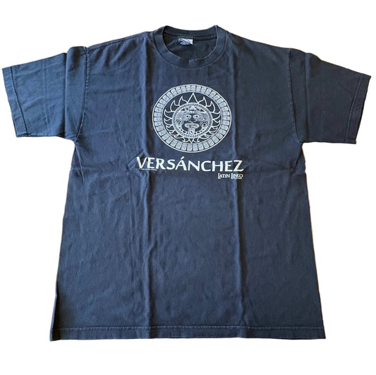 Latin Lingo Versanchez T-Shirt Black Short Sleeve Size XL