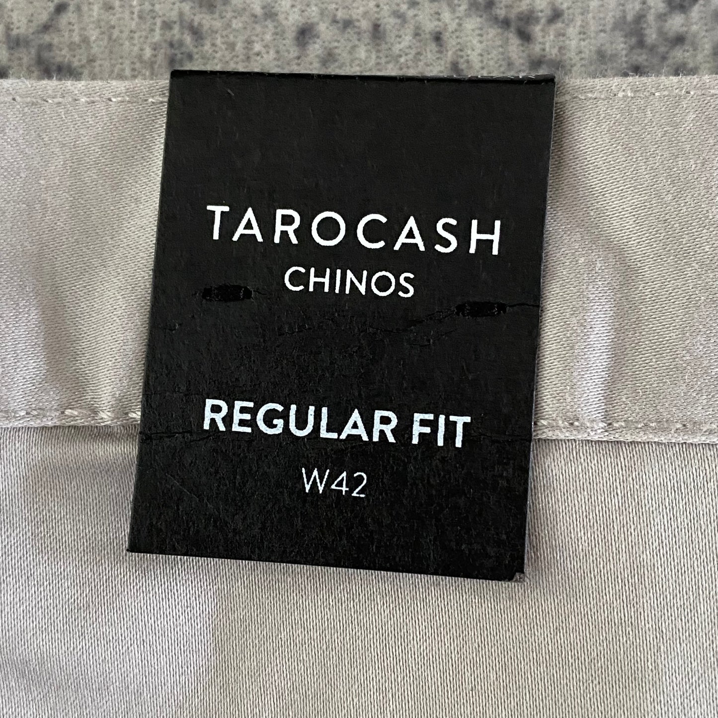 Tarocash Men’s Chinos Putty Sz 42-inch Waist Regular Zip Fly New With Tags