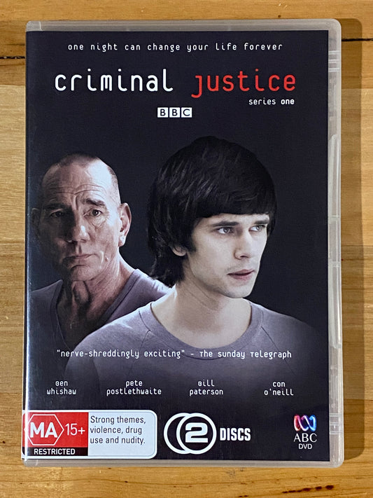 Criminal Justice Series 1 DVD BBC Pete Postlethwaite 2-Disc PAL 4 VGC